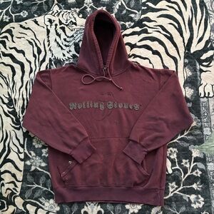 005 - VINTAGE 00s ROLLING STONE ROCK BAND THRASHED HOODIE